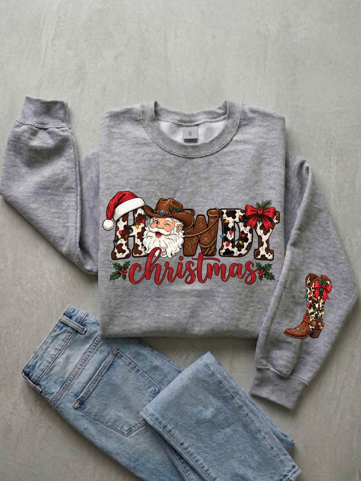 Howdy Christmas Western Sweatshirt