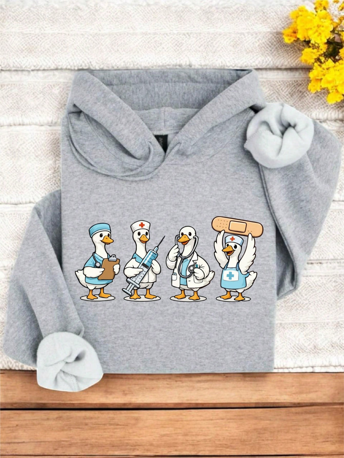 Funny Nurse Goose Hoodie