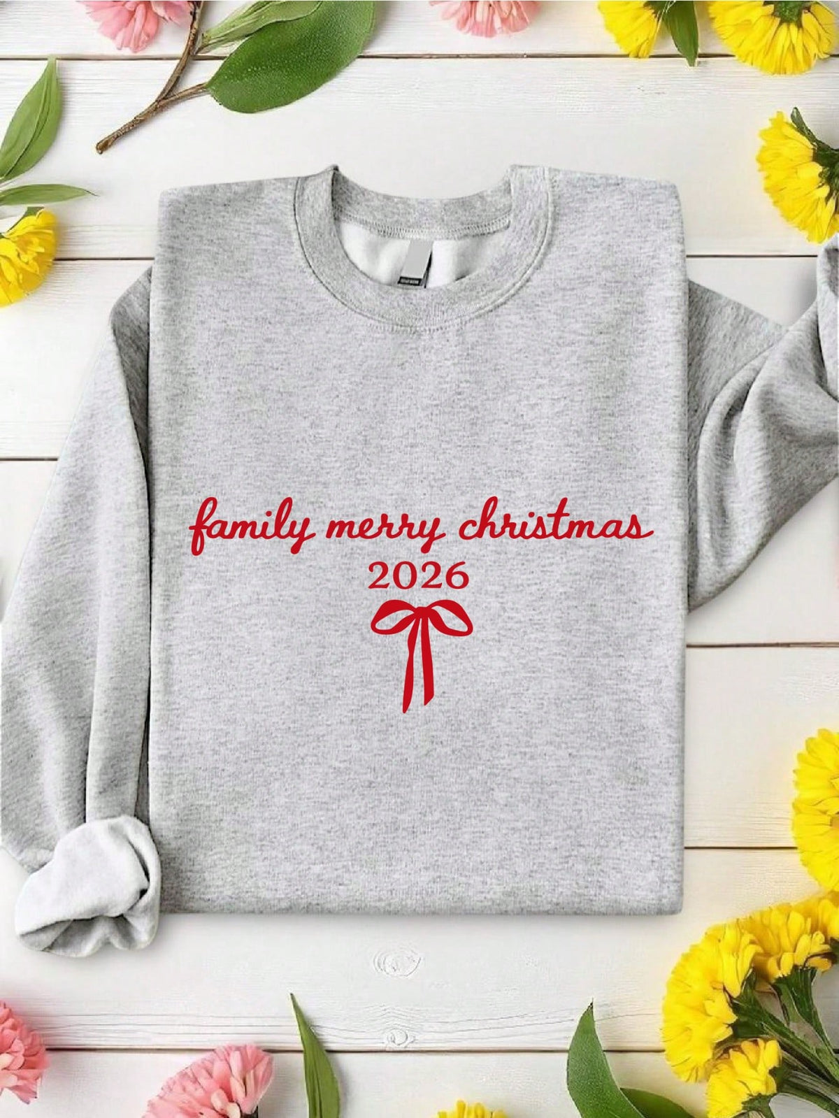 Coquette Family Merry Christmas 2026 Sweatshirt