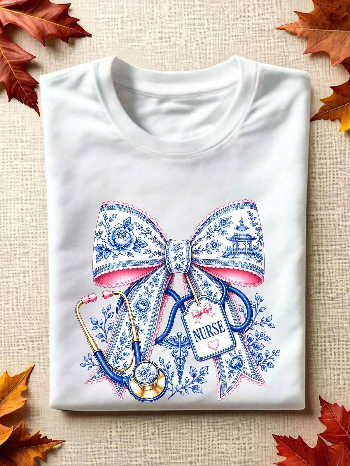 Blue Chinoiserie T-Shirt
