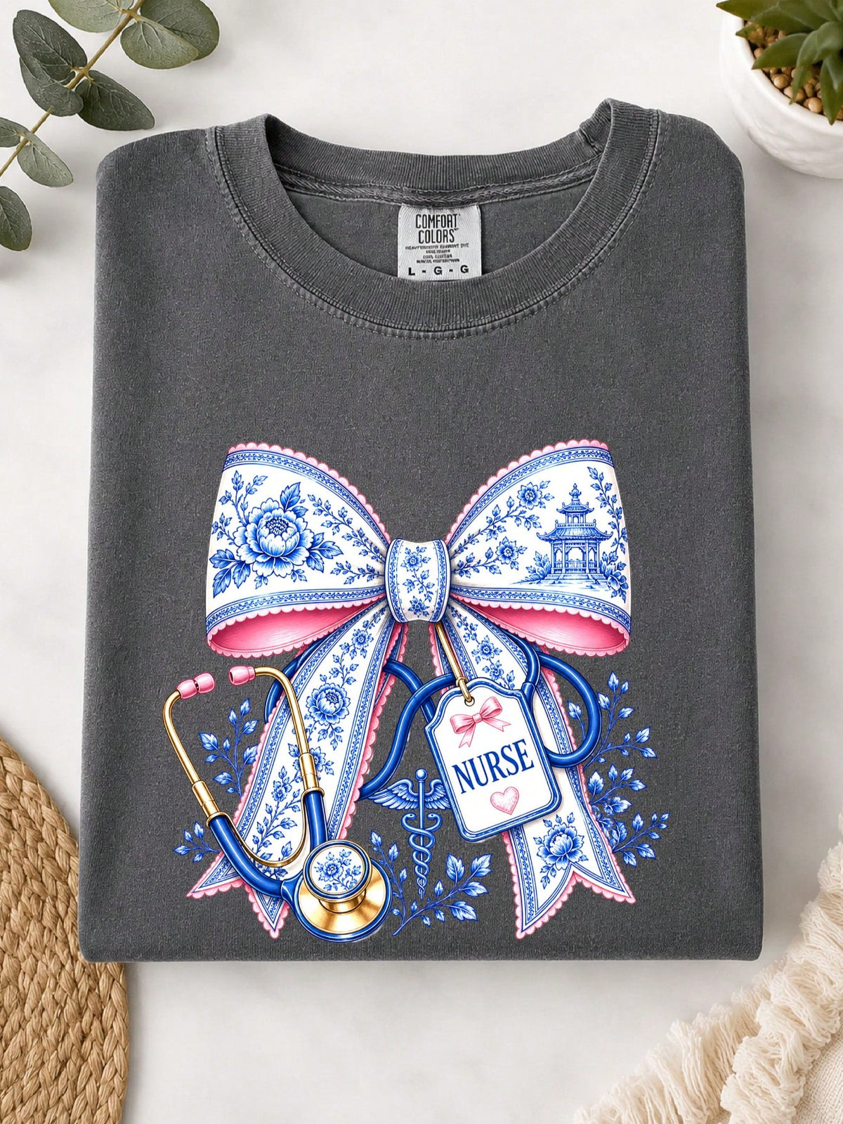 Blue Chinoiserie T-Shirt