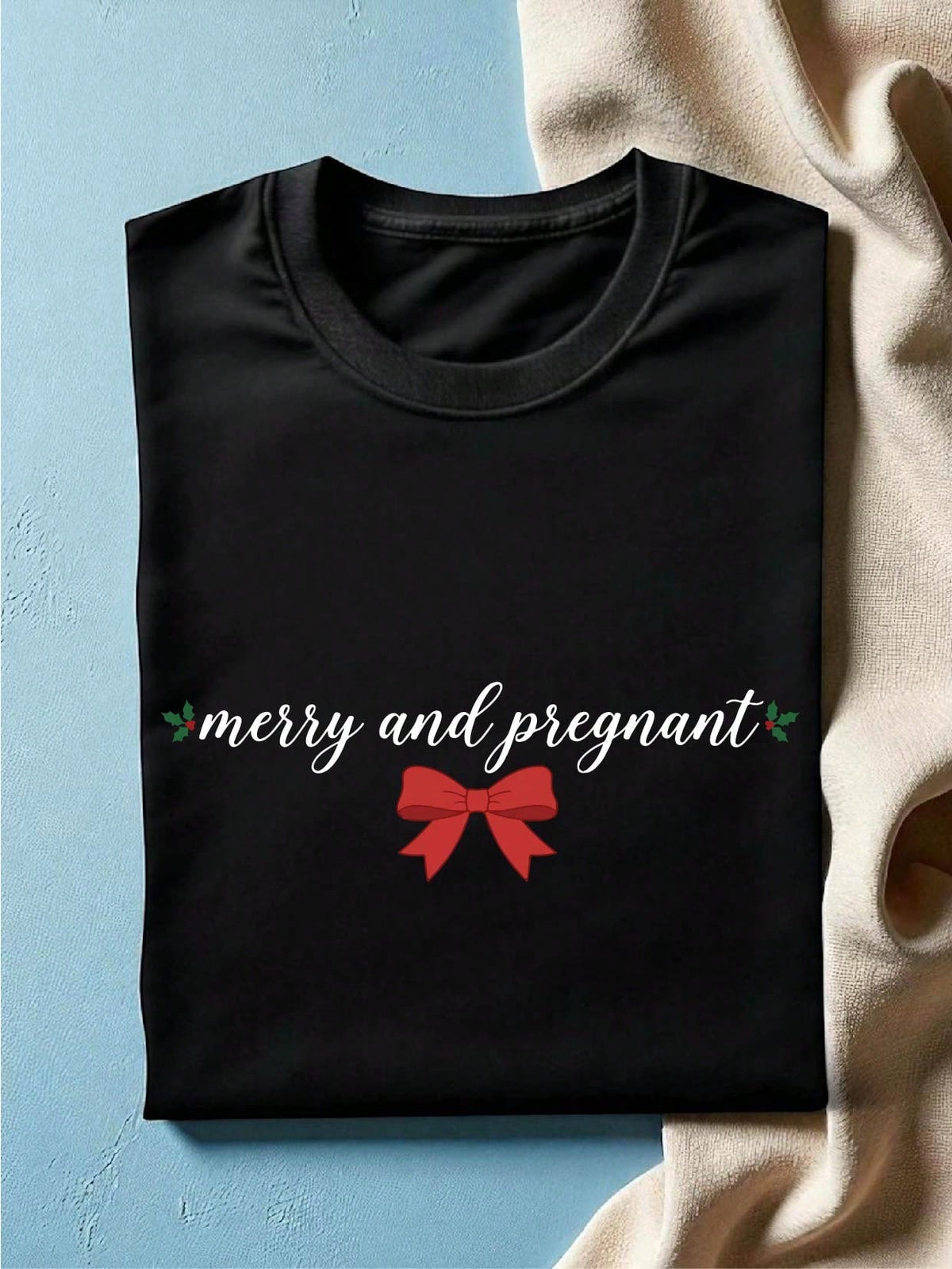 Merry And Pregnant T-Shirt