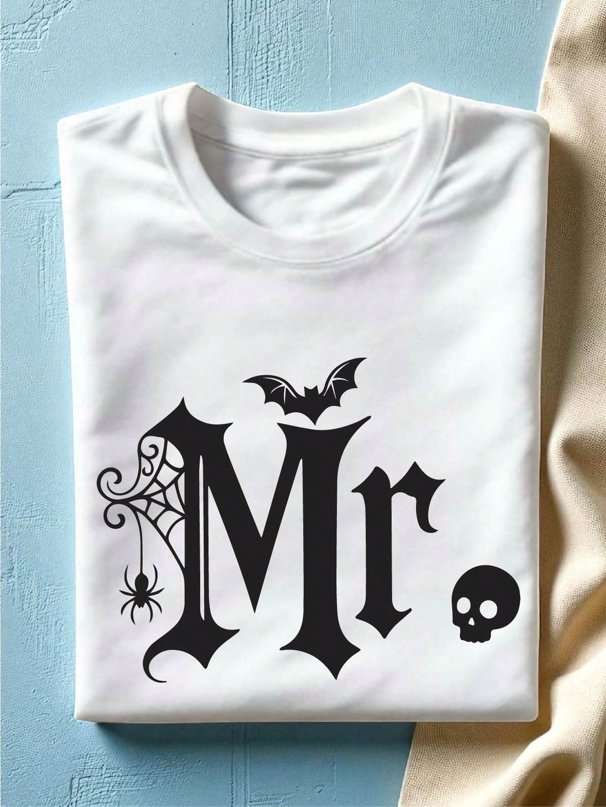 1PC Halloween MR And MRS T-Shirt