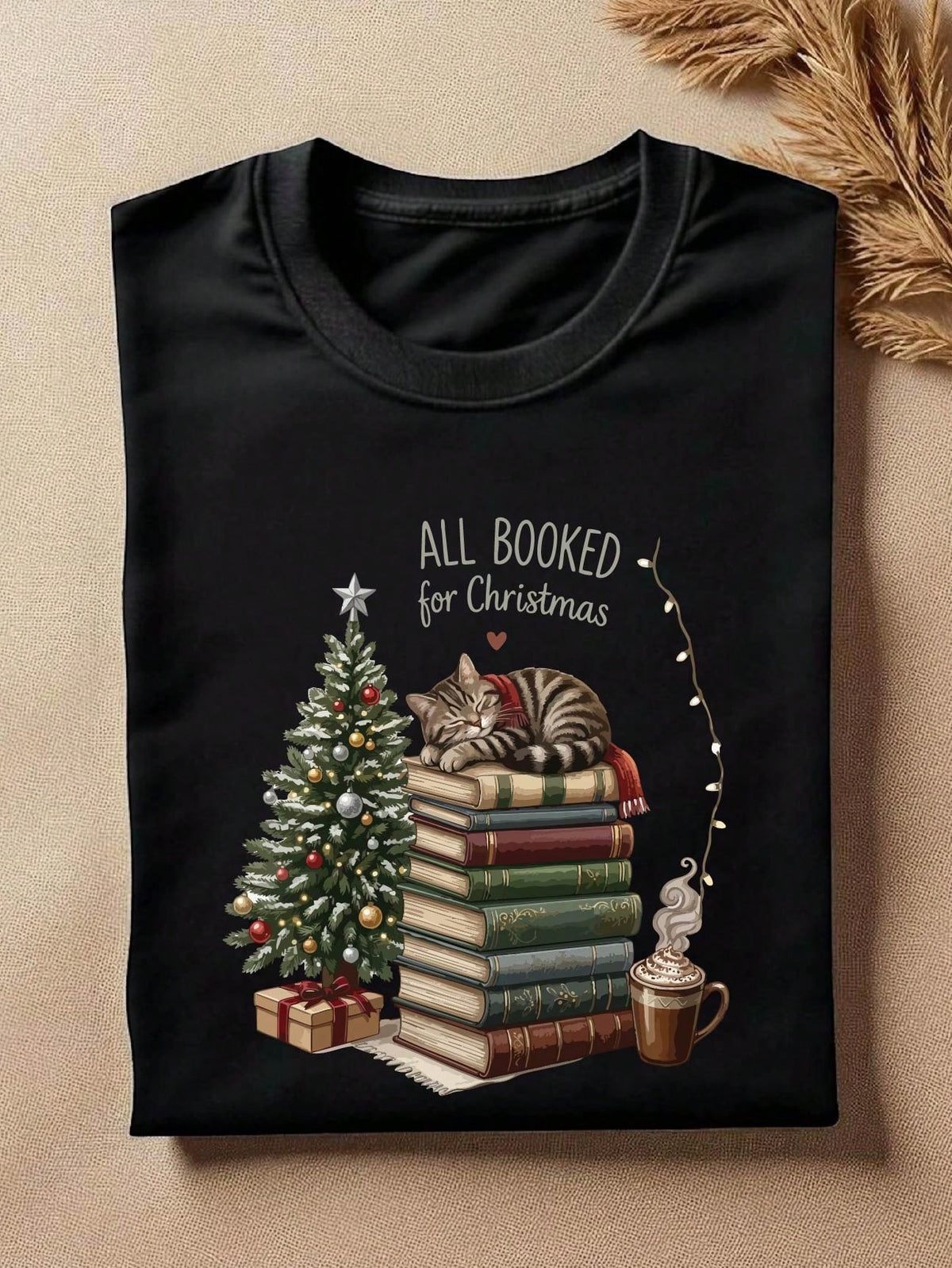 All Booked For Christmas T-Shirt