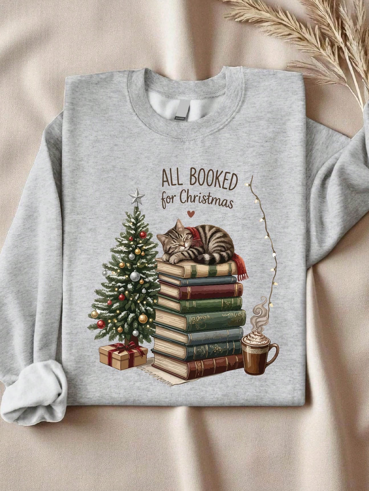 All Booked For Christmas Sweatshirt