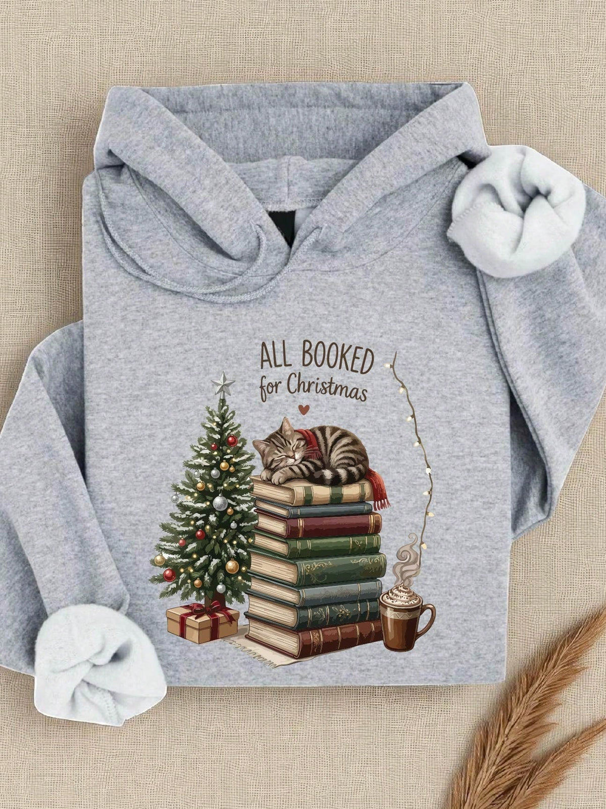 All Booked For Christmas Hoodie