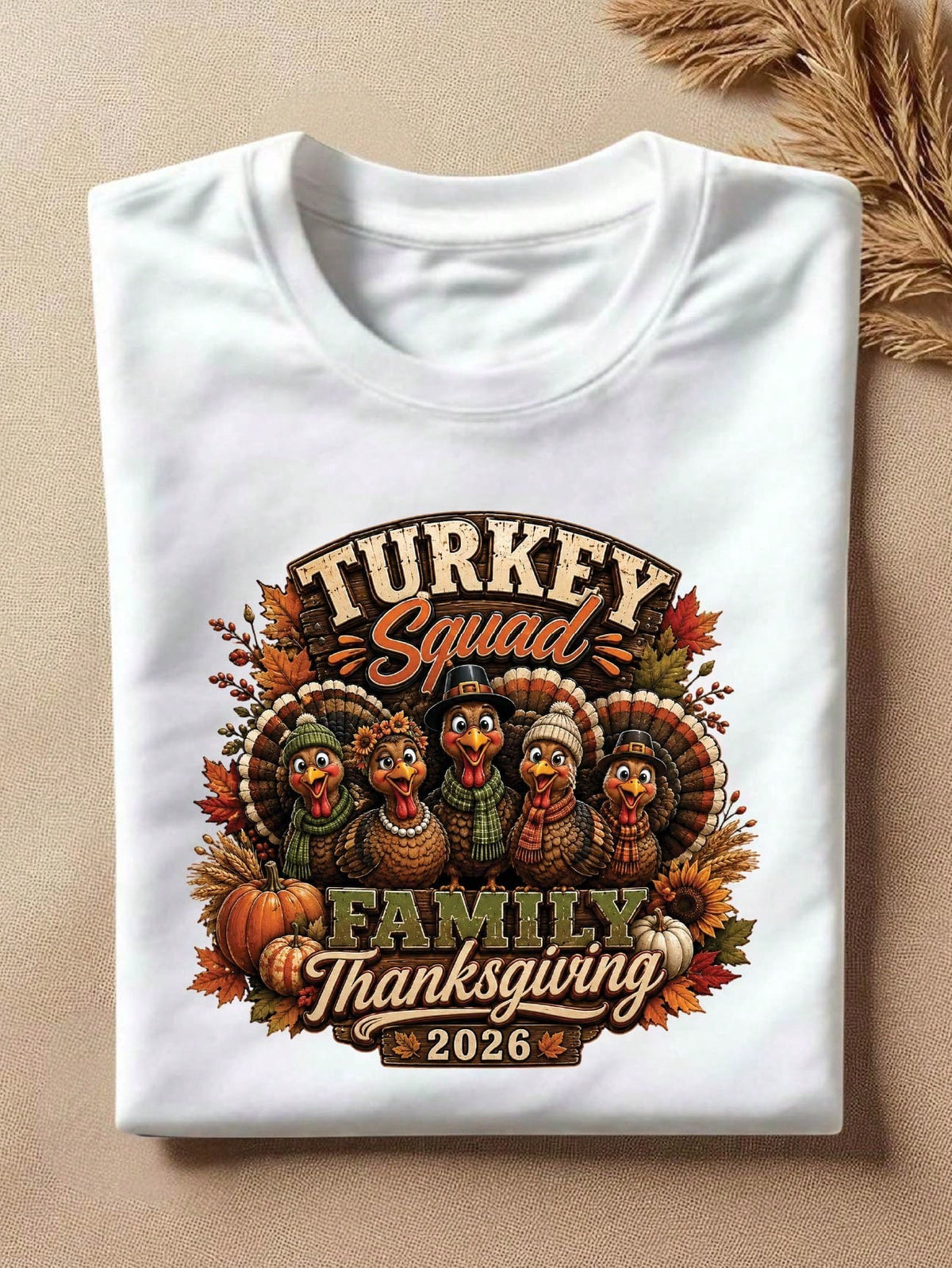 Turkey Family Thanksgiving 2026 T-Shirt