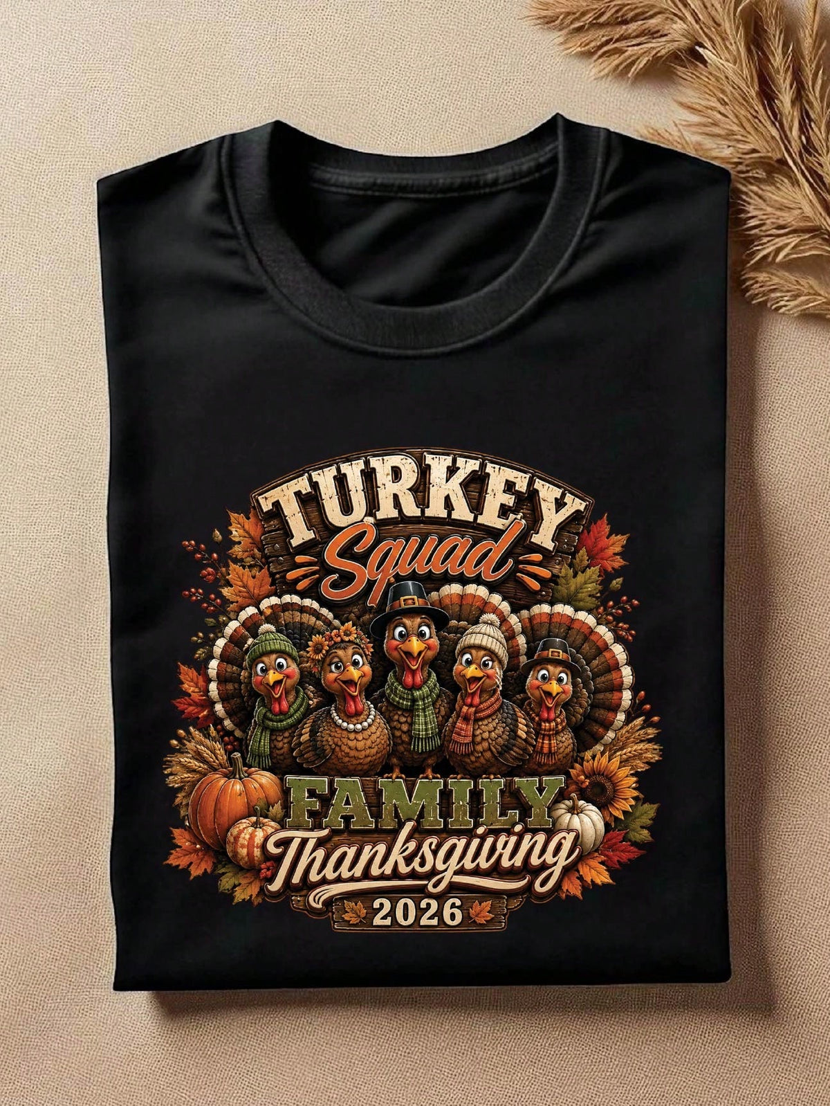 Turkey Family Thanksgiving 2026 T-Shirt