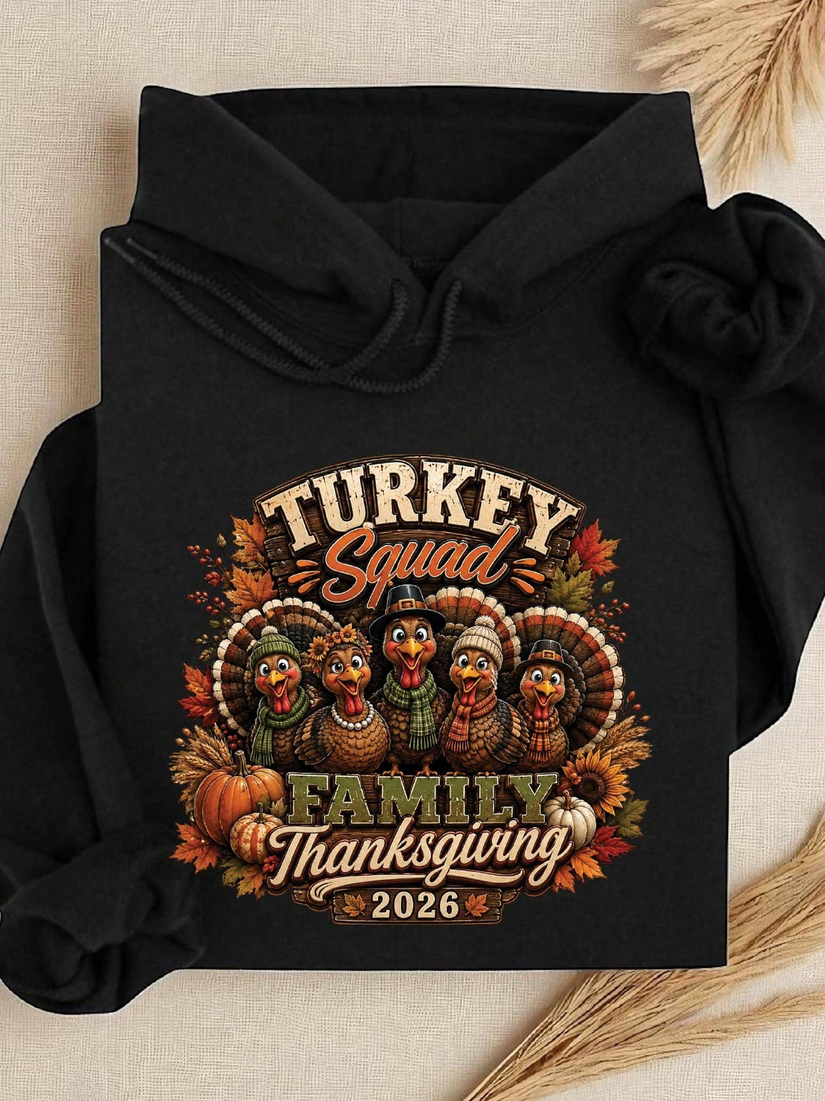 Turkey Family Thanksgiving 2026 Hoodie