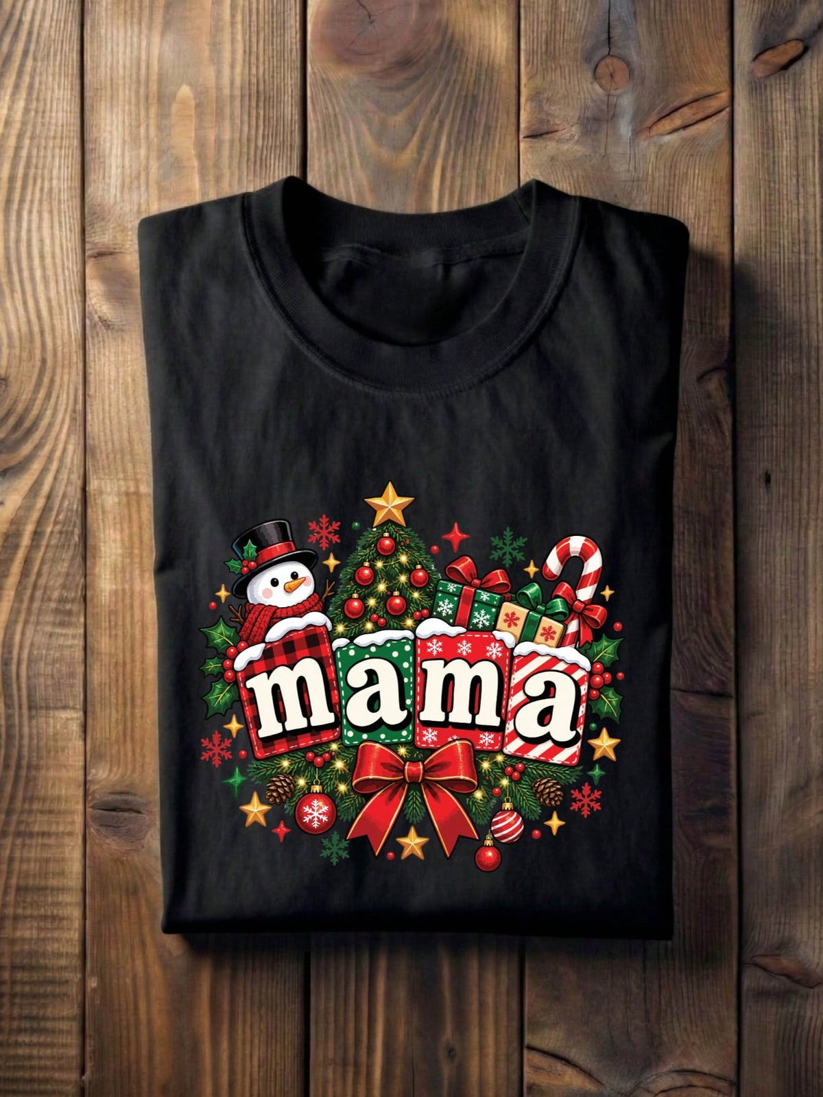 1 PC Mama Dada Christmas T-Shirt