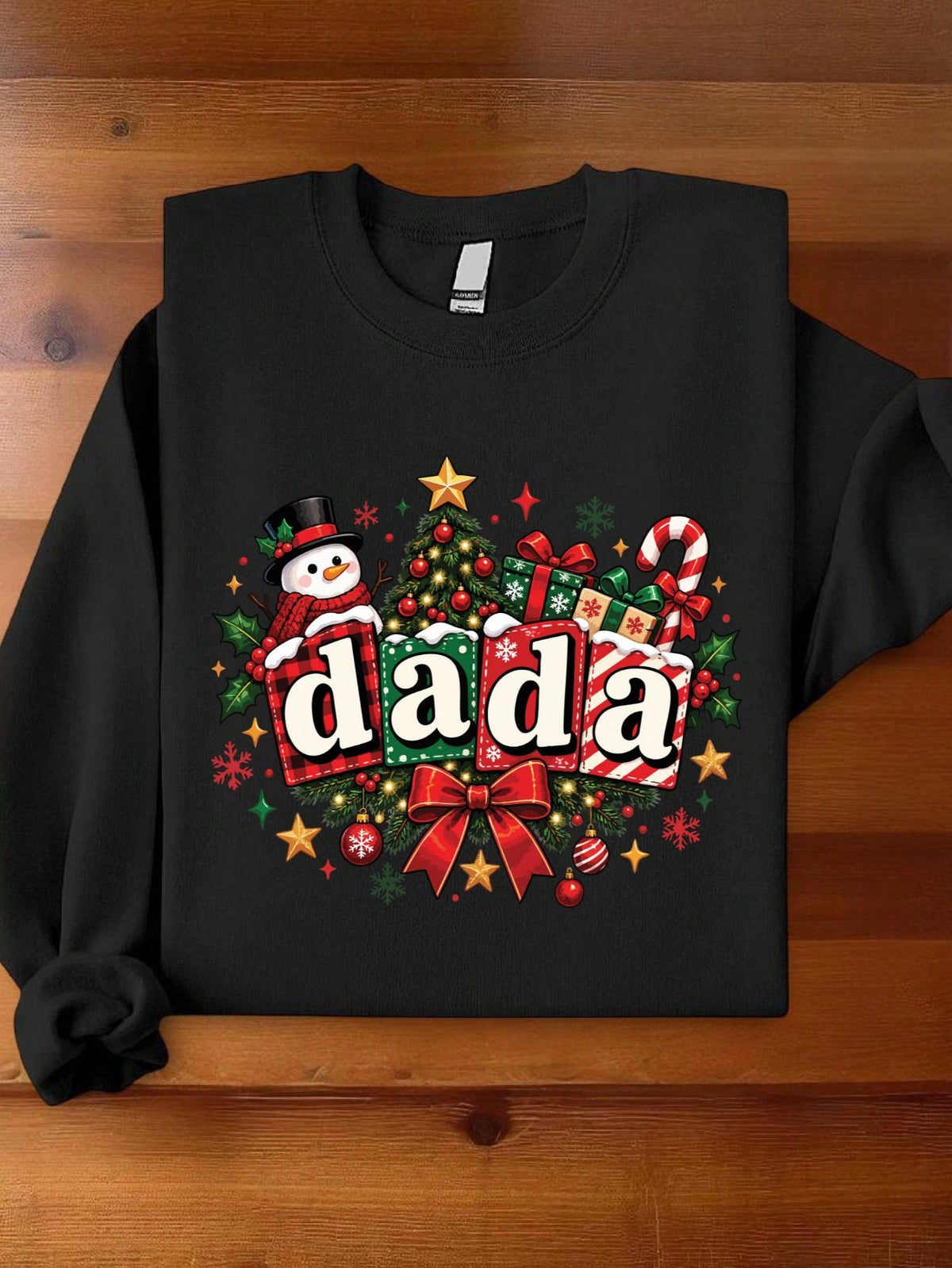 1 PC Mama Dada Christmas Sweatshirt