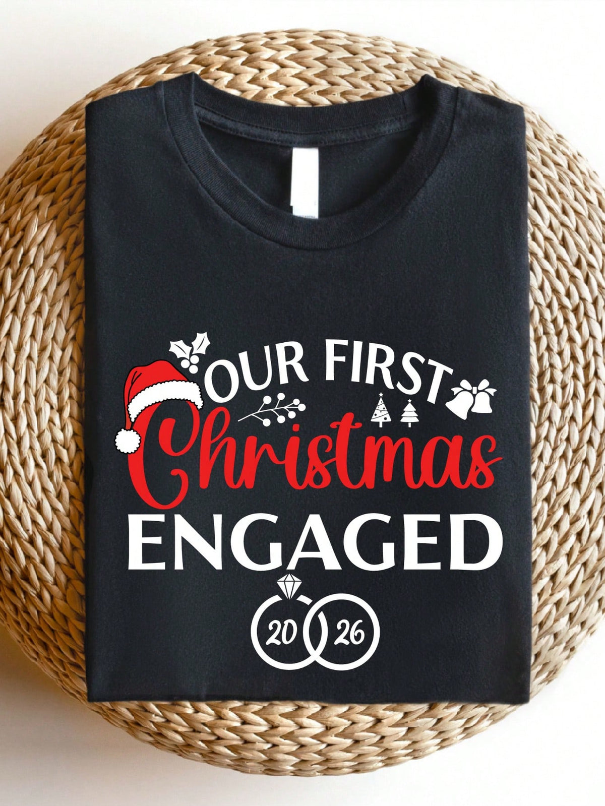 Our First Christmas Engaged T-Shirt
