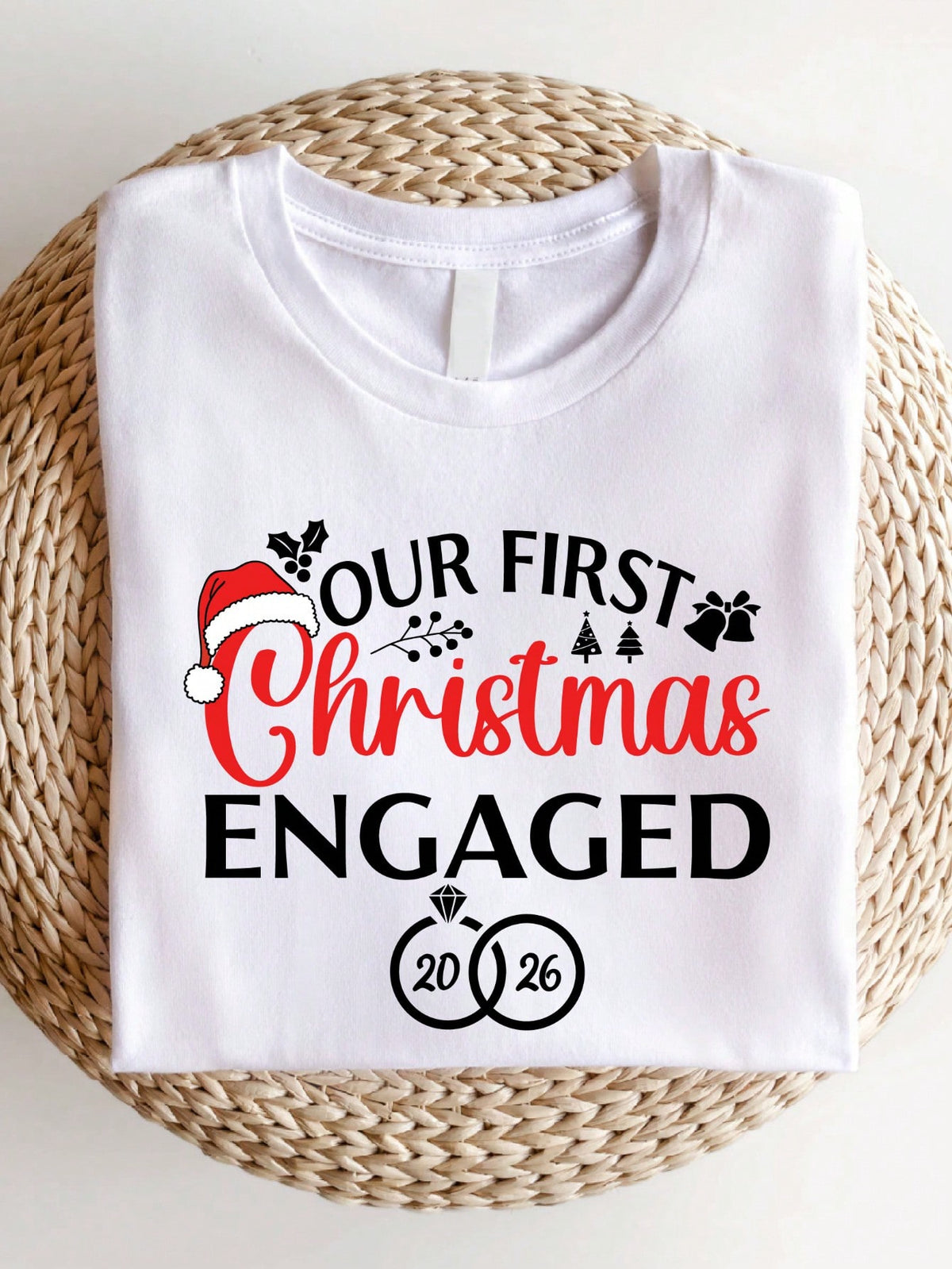 Our First Christmas Engaged T-Shirt