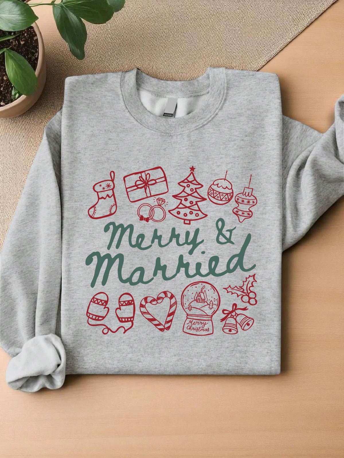 Merry And Married Sweatshirt