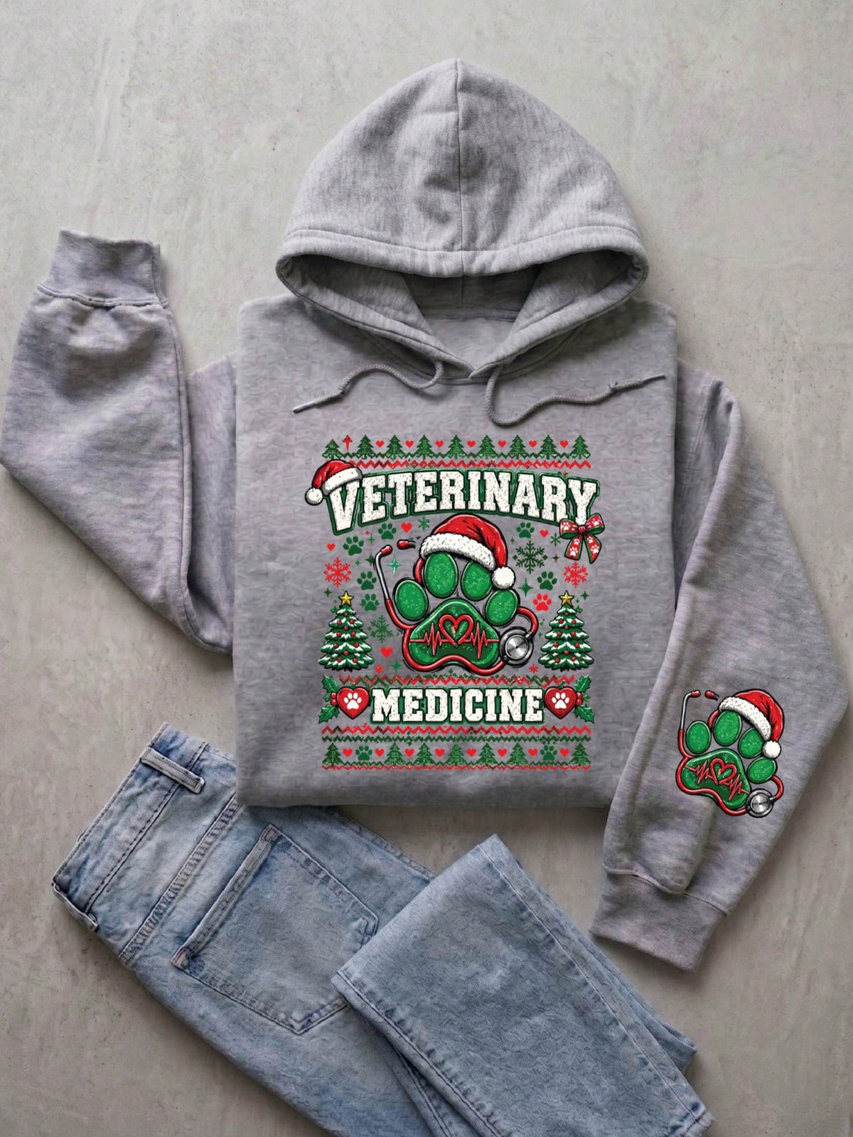 Veterinary Medicine Christmas Hoodie