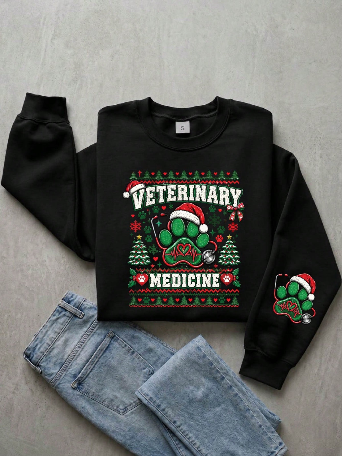 Veterinary Medicine Christmas Sweatshirt