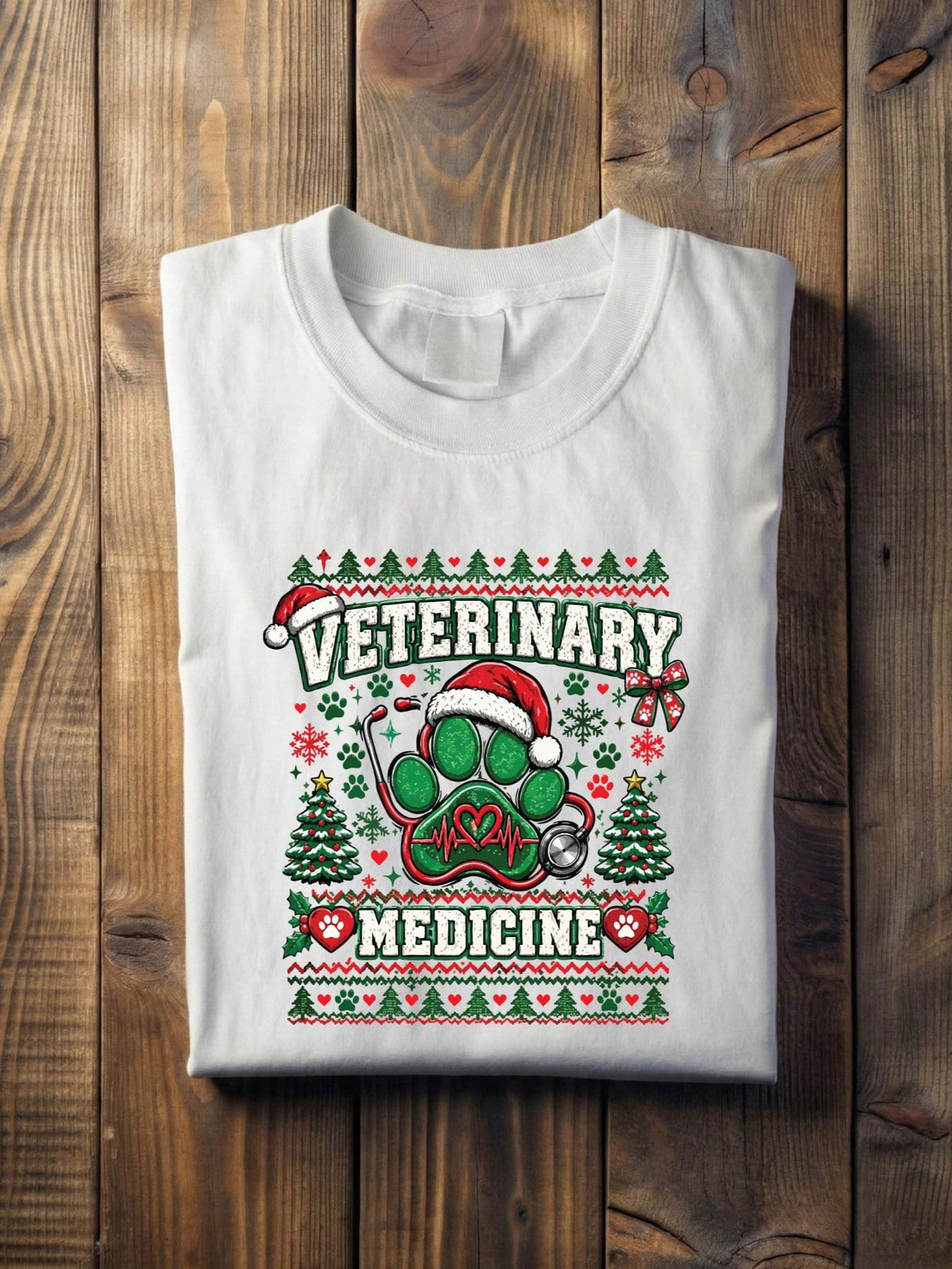 Veterinary Medicine Christmas T-Shirt