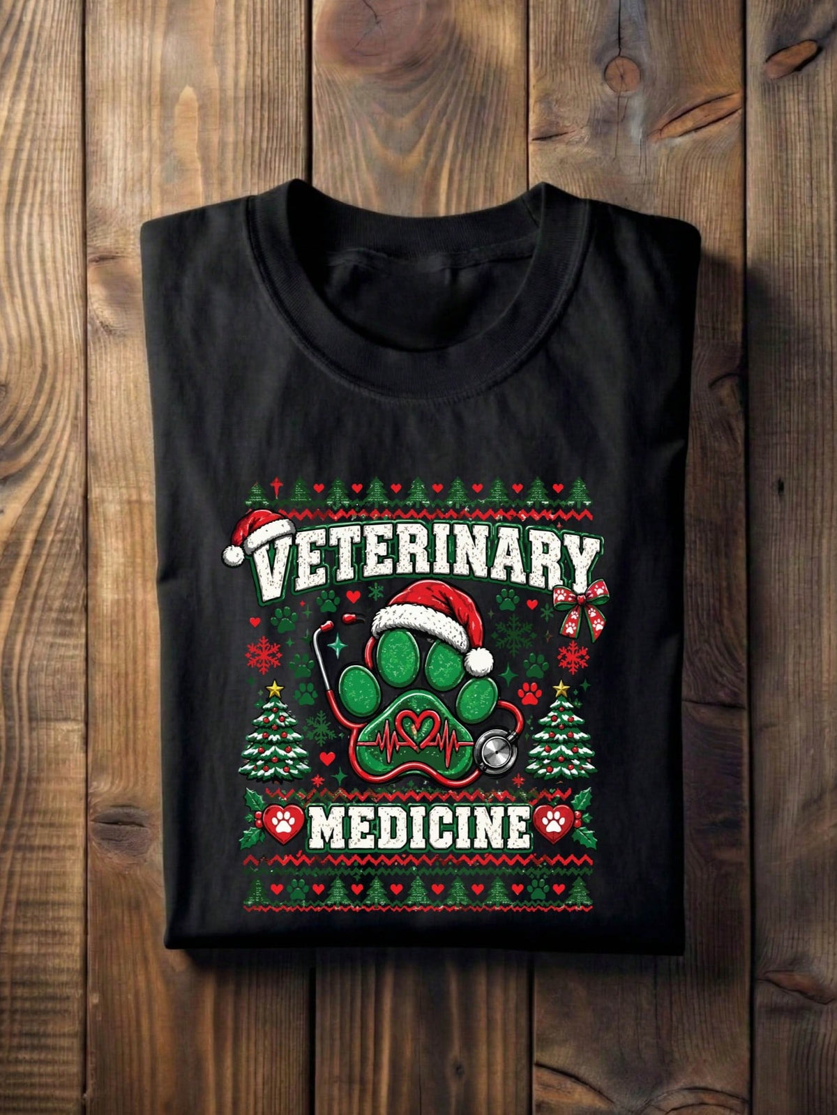 Veterinary Medicine Christmas T-Shirt