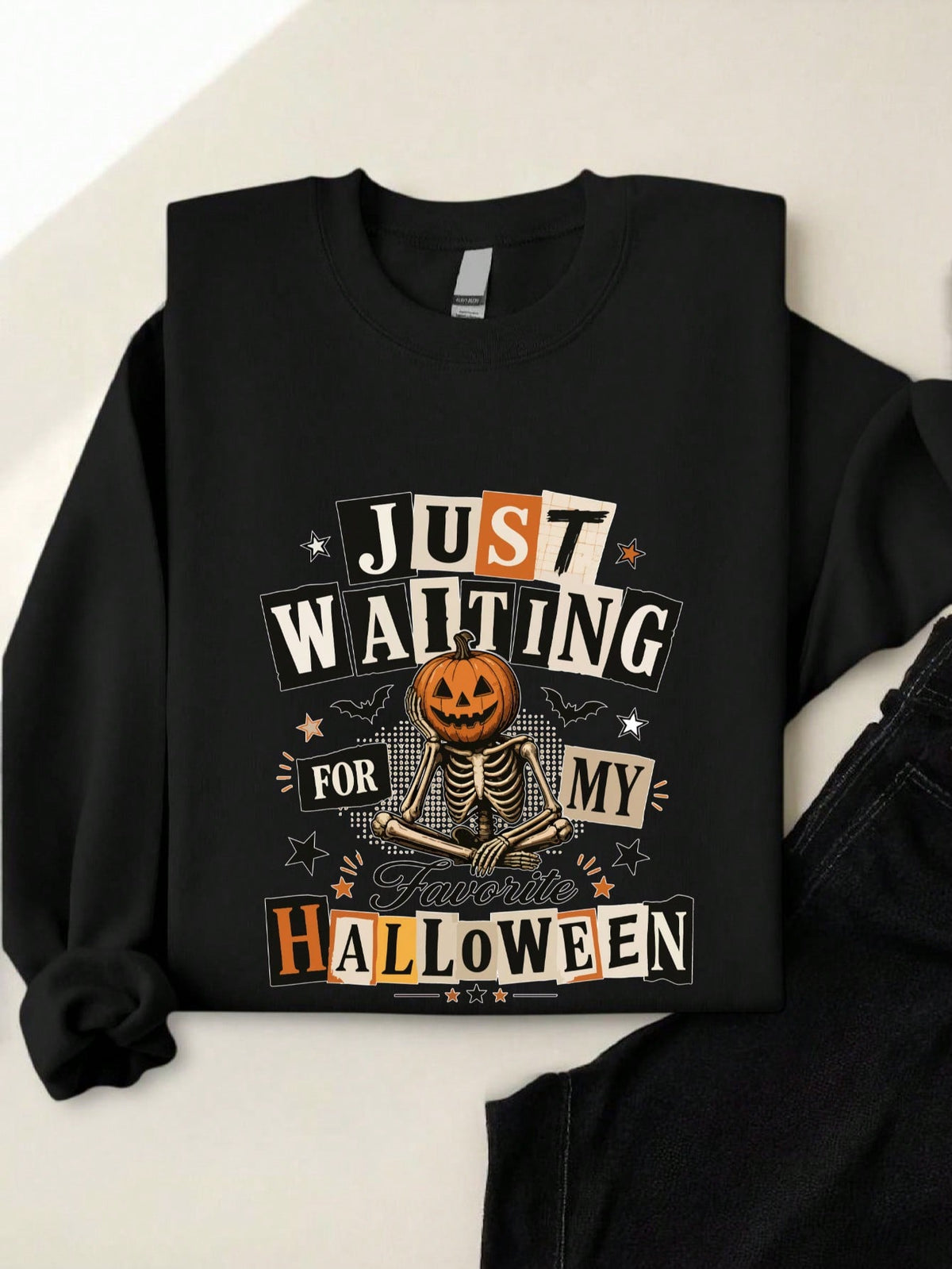 Just Waiting For Halloween Sweatshirt