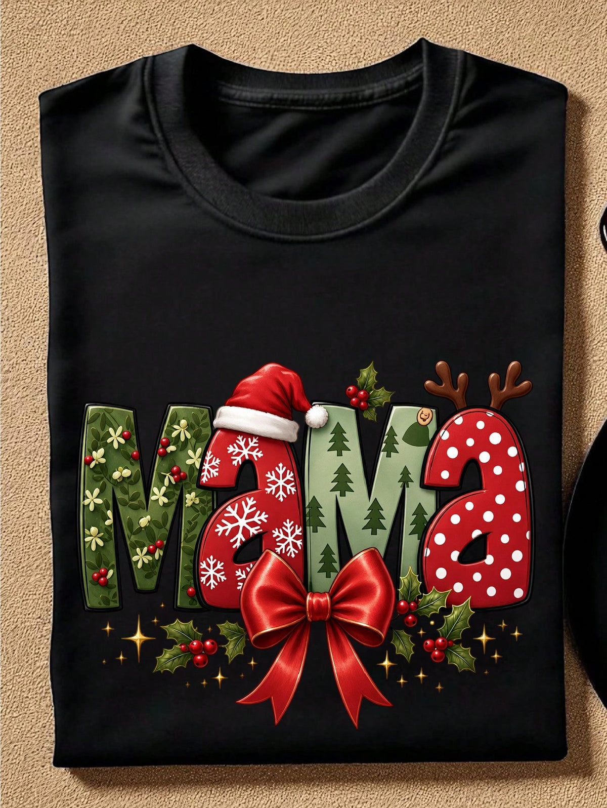 Mama Christmas Coquette T-Shirt