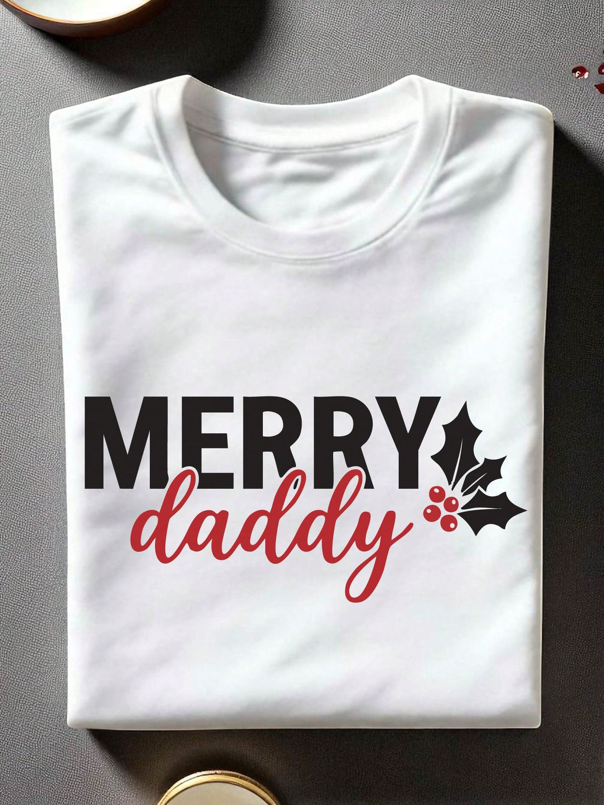 1PC Merry Christmas Daddy And Mama Unisex T-Shirt