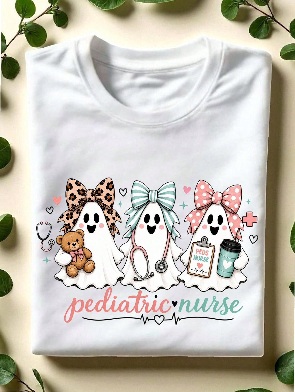 Pediatric Nurse Ghost T-Shirt