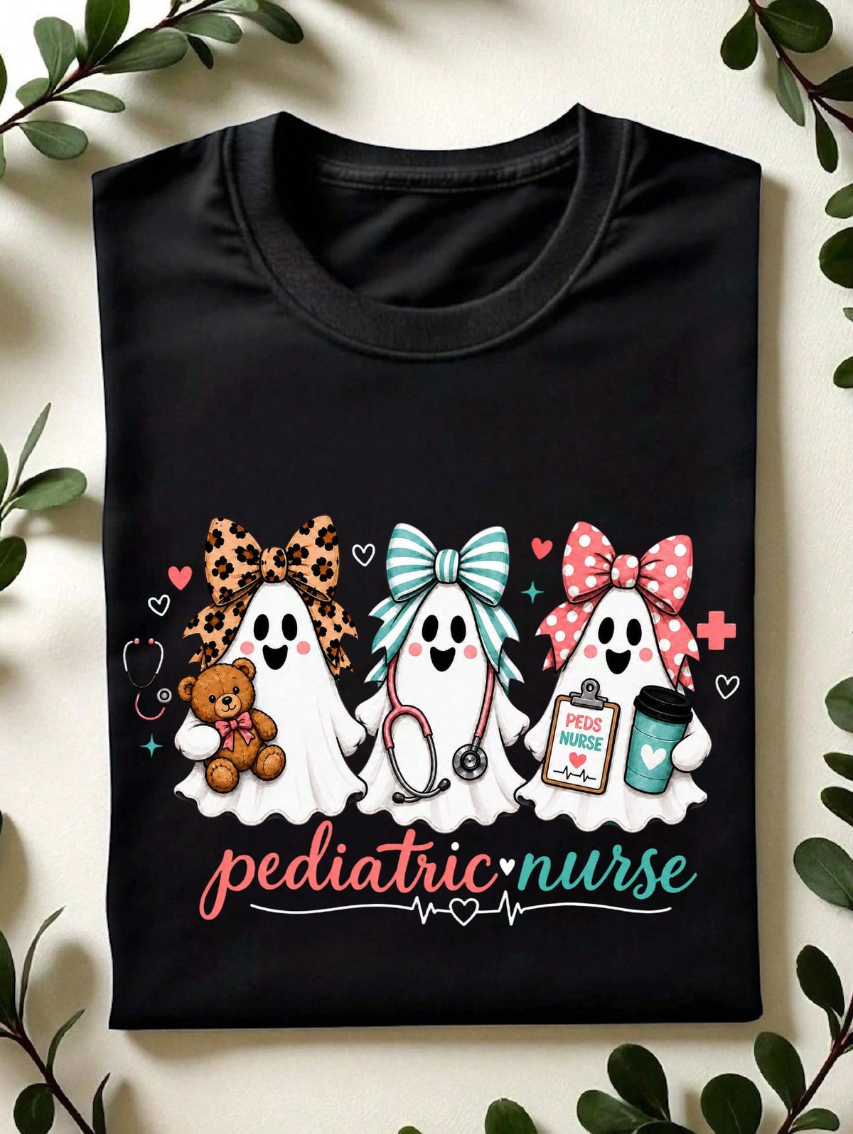Pediatric Nurse Ghost T-Shirt
