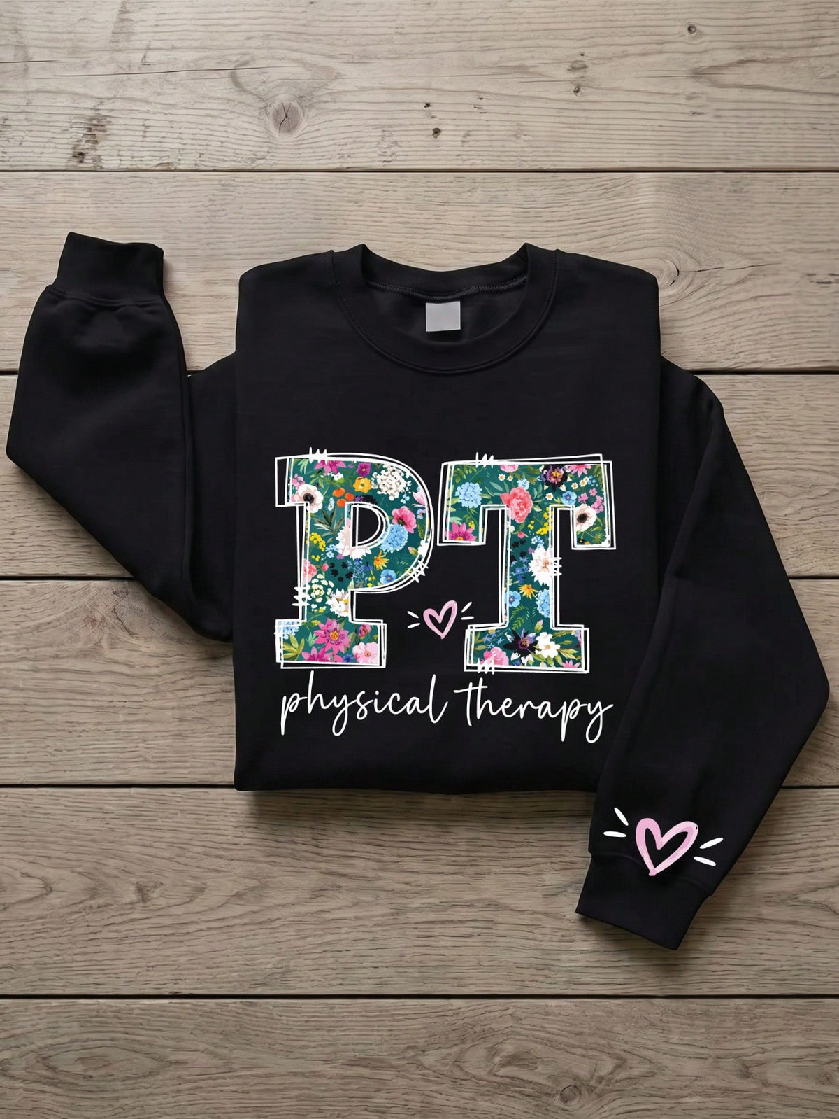 Floral Physical Therapy Unisex Sweatshirt