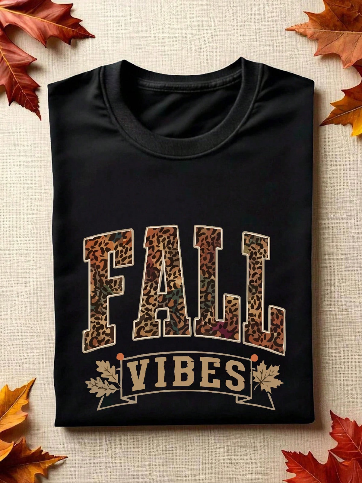 Leopard Fall Vibes T-Shirt