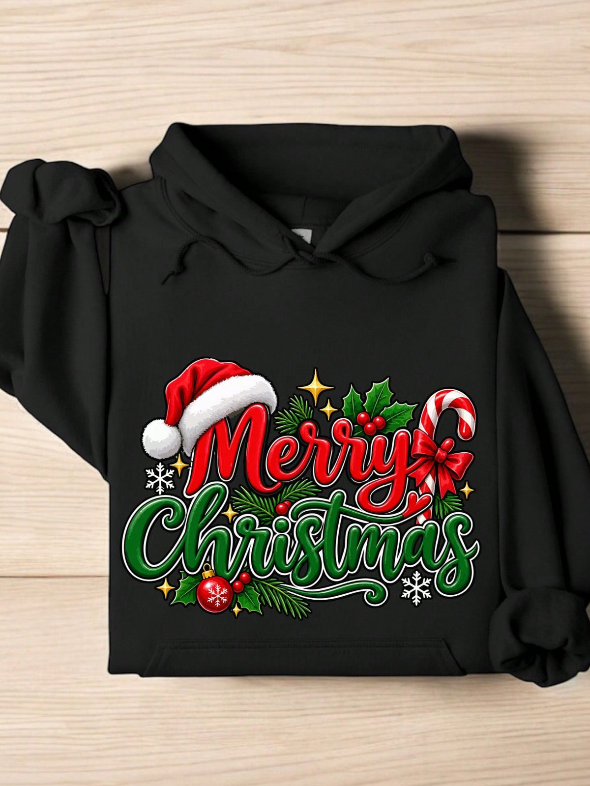 Merry Christmas Bow Hoodie