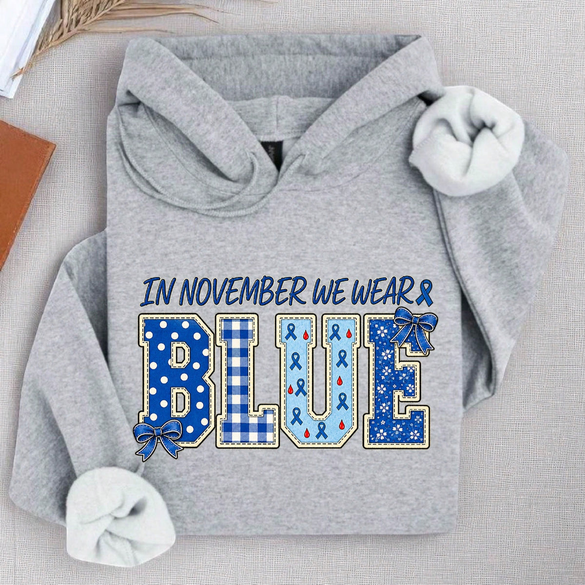 In November We Wear Blue Hoodie