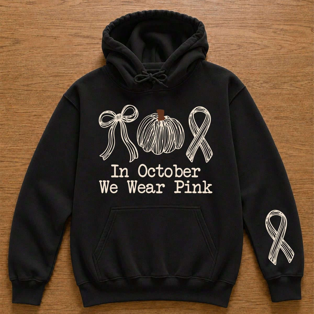 In October We Wear Pink Hoodie