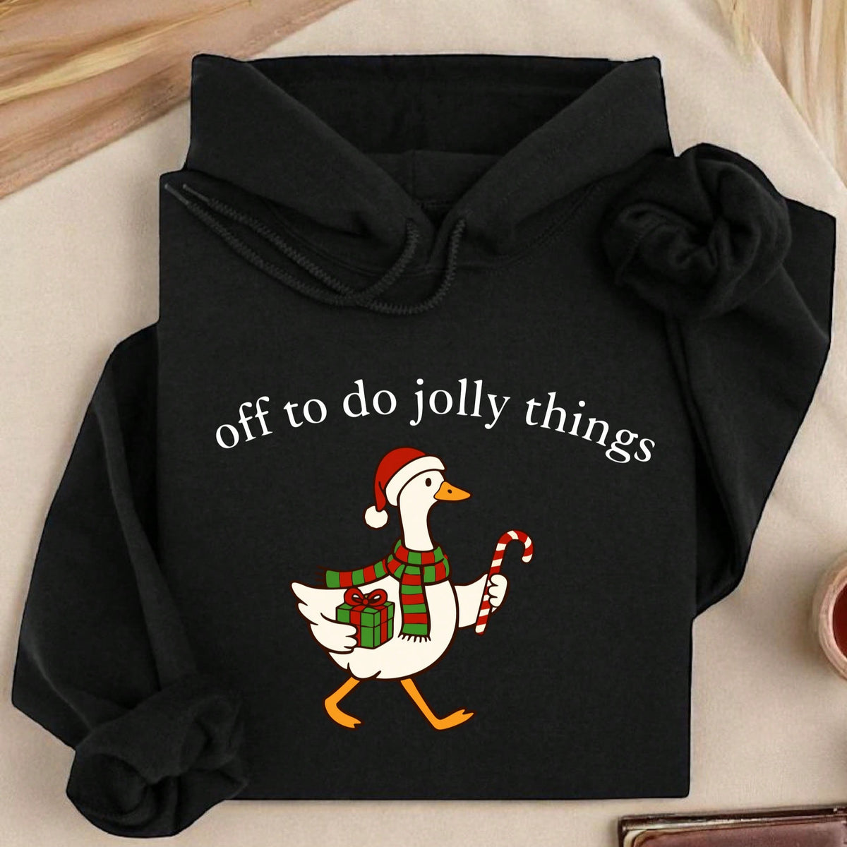 Off To Do Jolly Things Hoodie