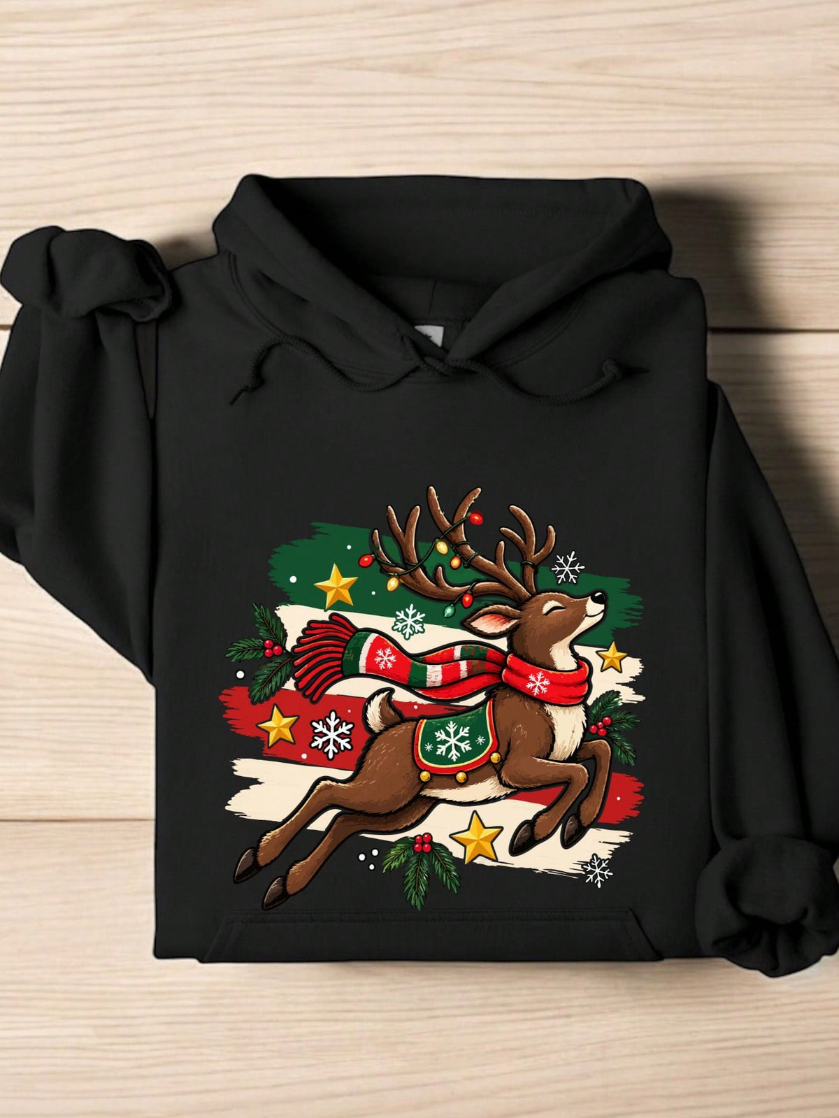 Retro Reindeer Hoodie