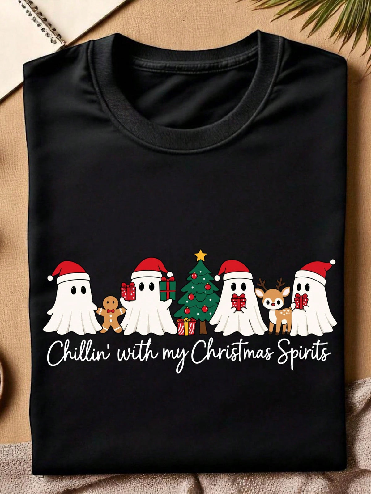 Chillin With My Christmas Spirits T-Shirt