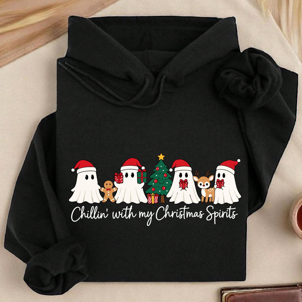 Chillin With My Christmas Spirits Hoodie