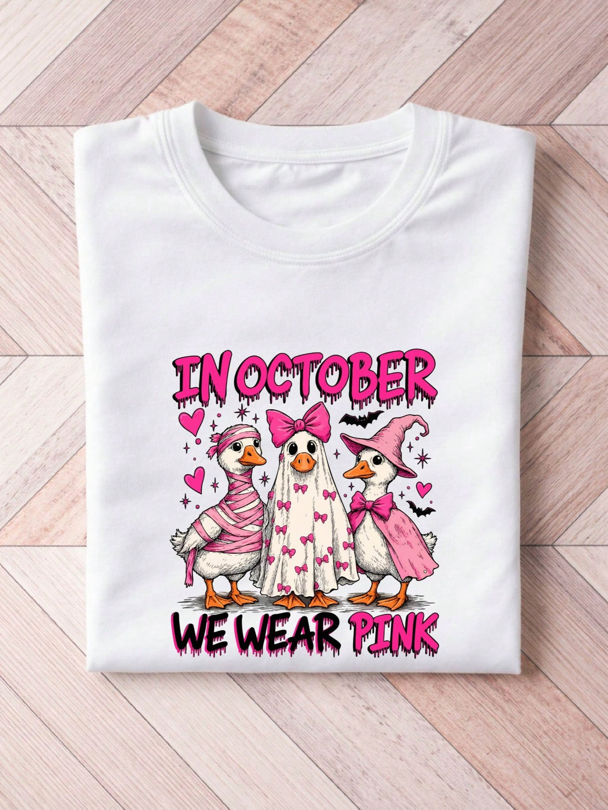 In October We Wear Pink T-Shirt