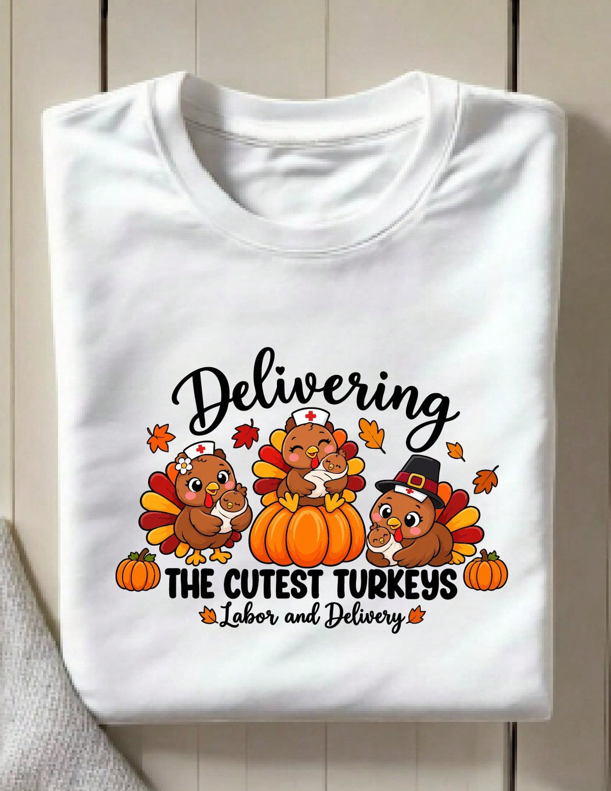 Thanksgiving Labor And Delivery Nurse T-Shirt