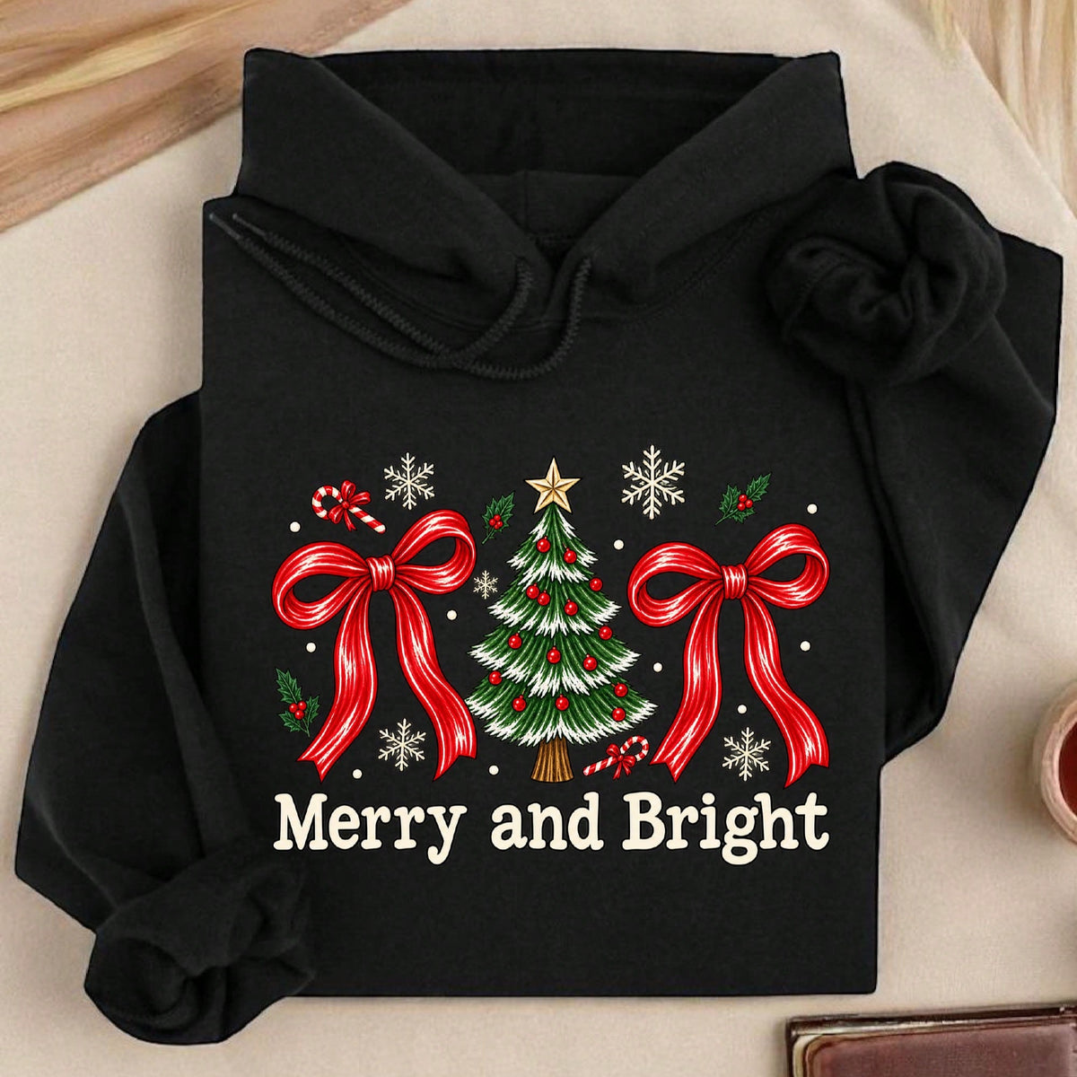 Merry And Bright Hoodie