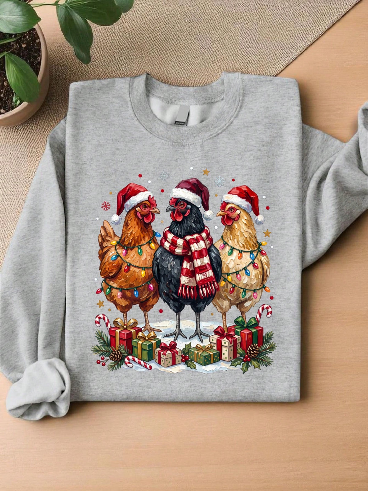 Christmas Chicken Sweatshirt