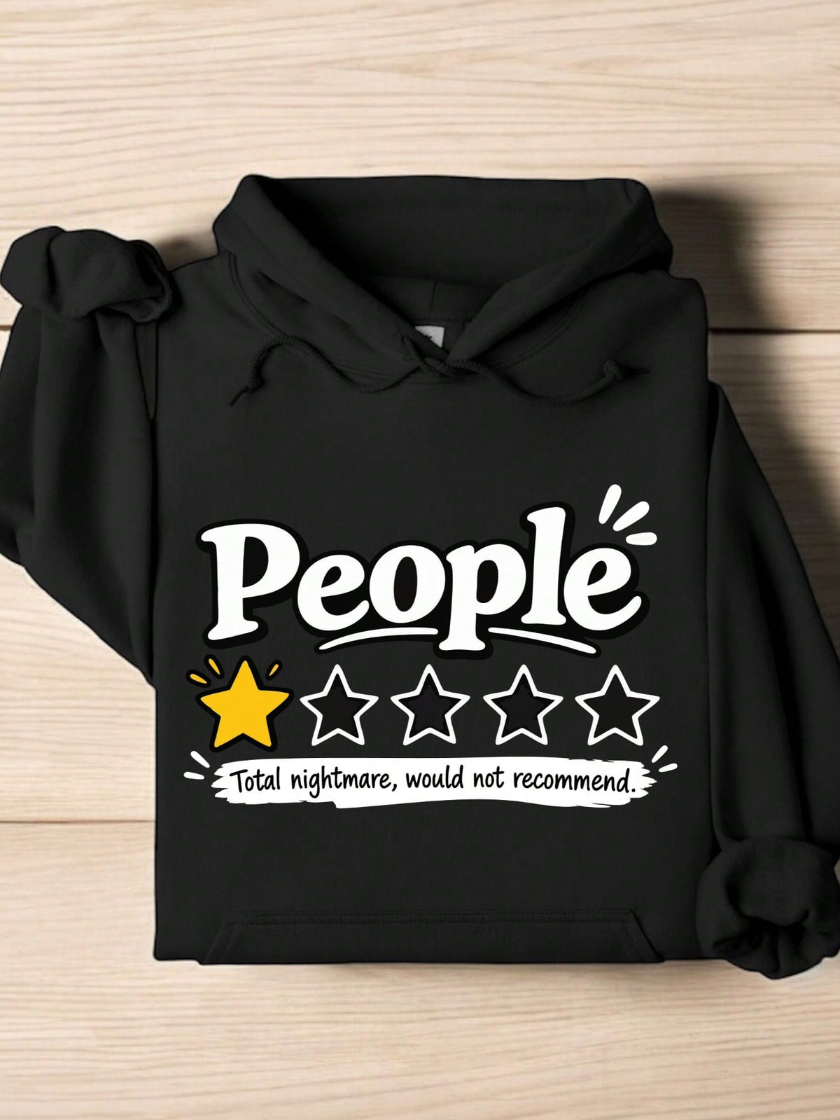 People One Star Review Hoodie