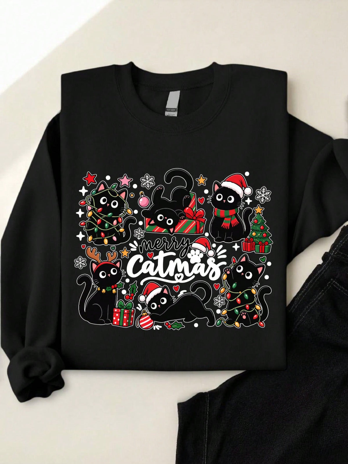 Christmas Cat Sweatshirt