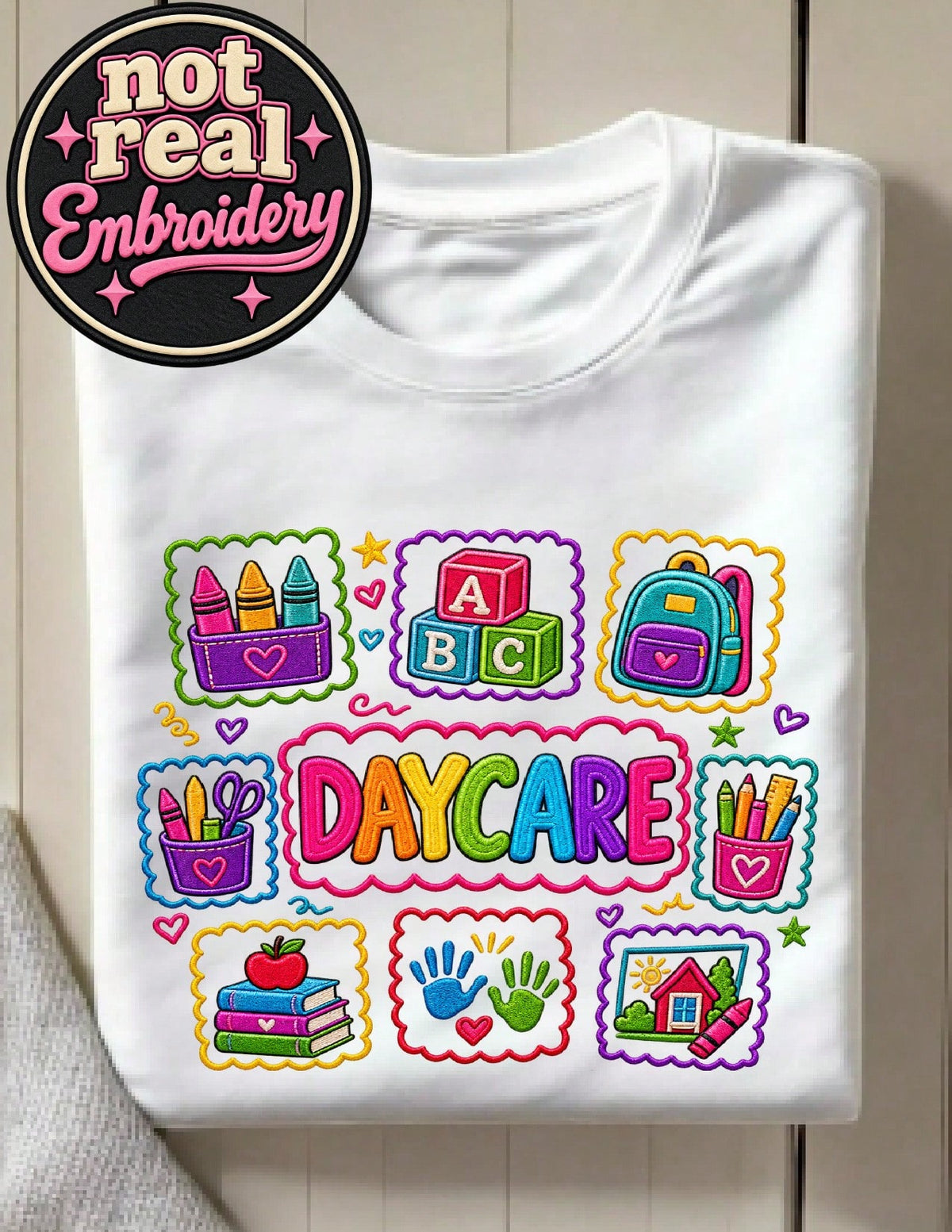 Teacher Team Daycare Crew (DTF Graphic) T-Shirt