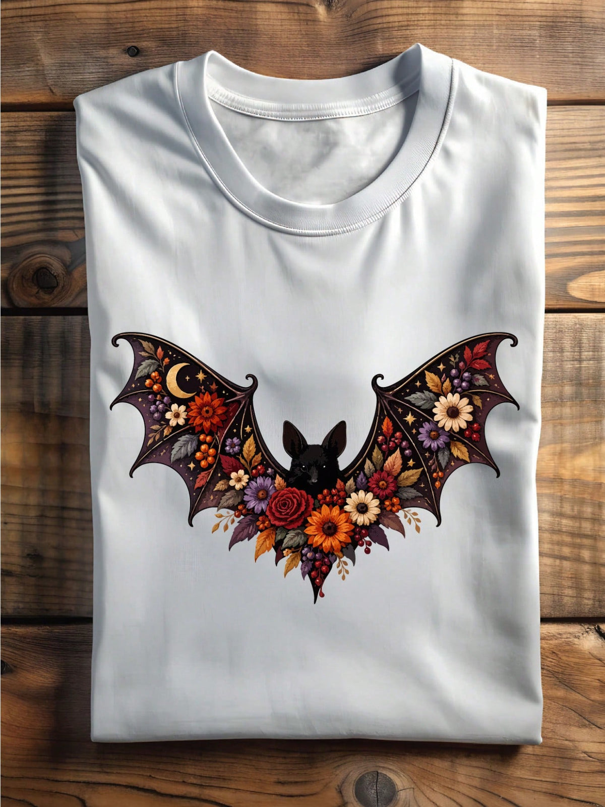 Floral Bat T-Shirt