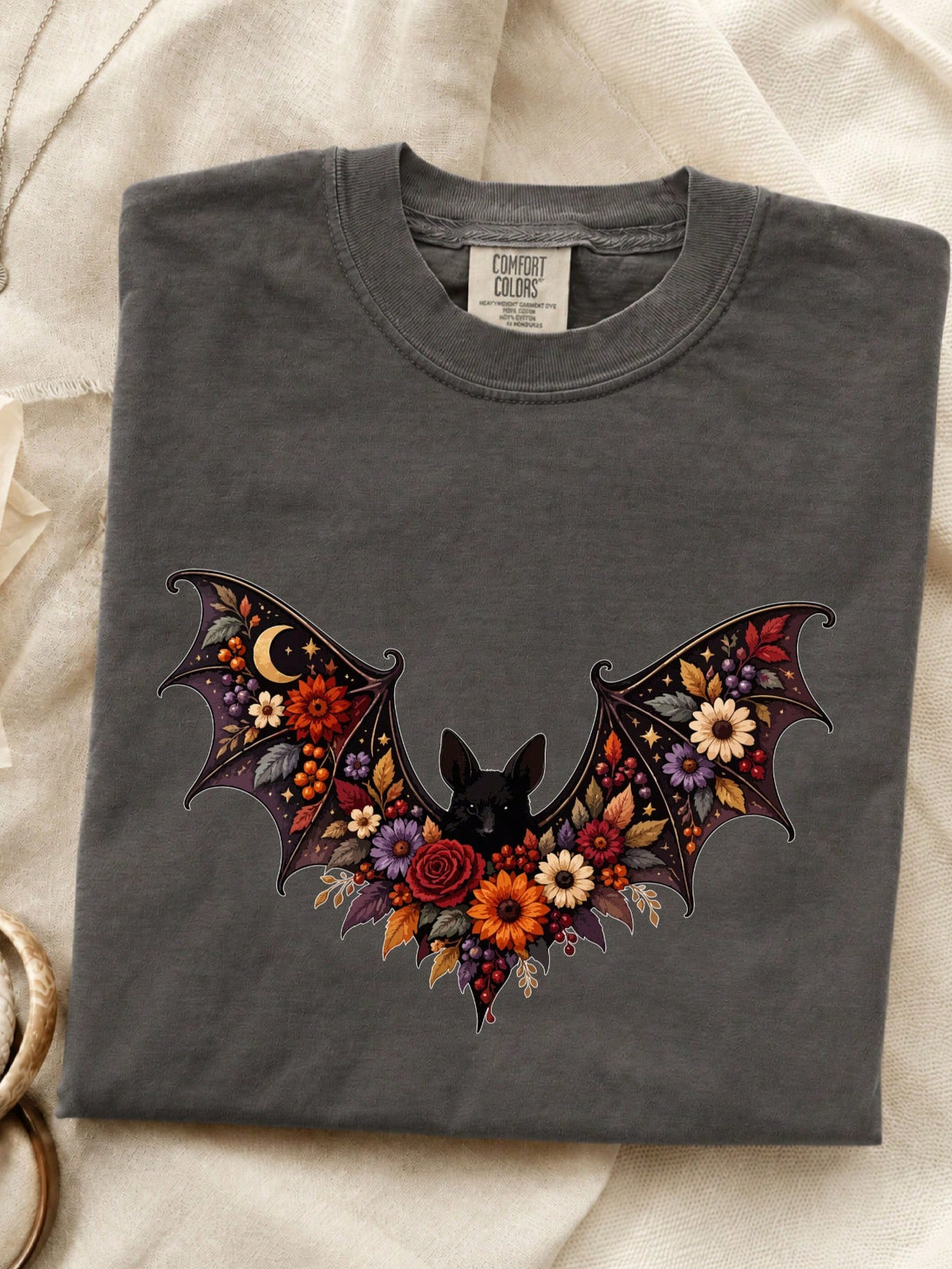 Floral Bat T-Shirt