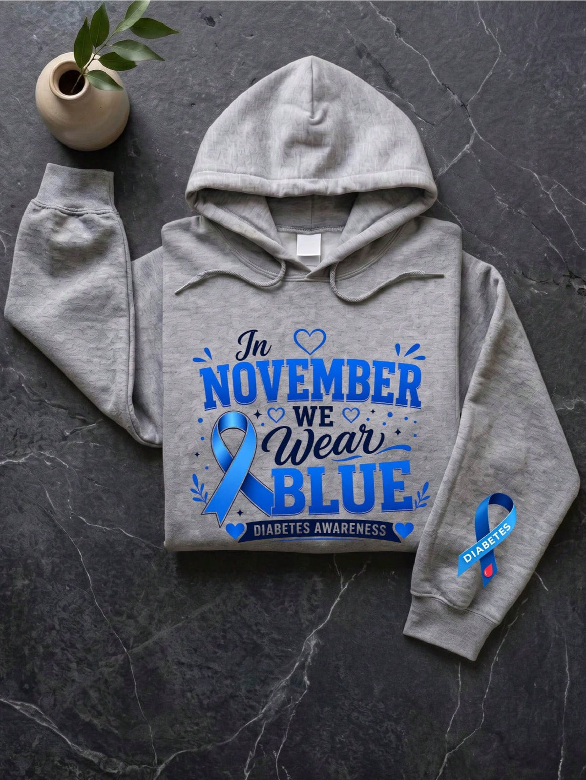 In November We Wear Blue Hoodie