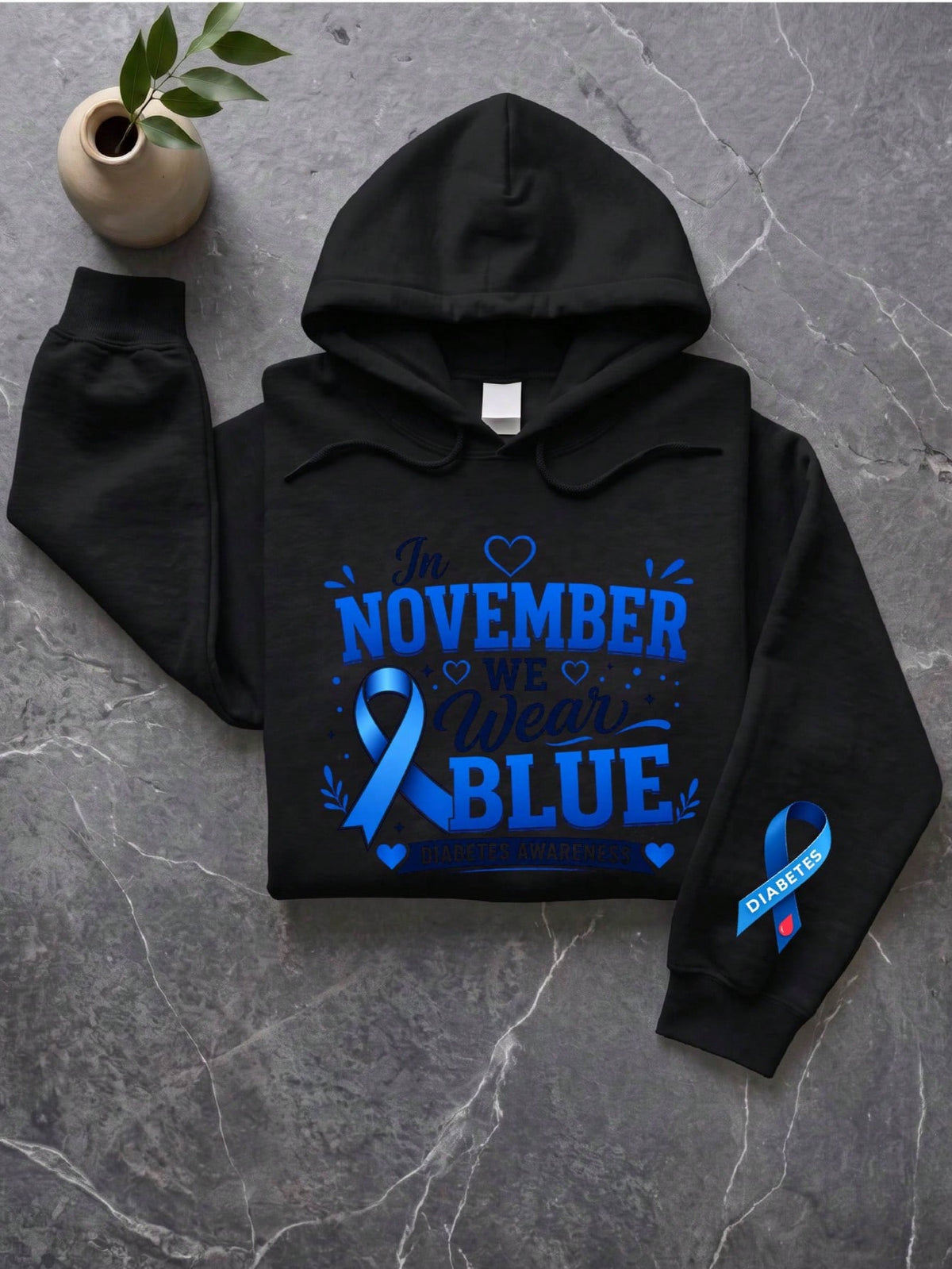 In November We Wear Blue Hoodie