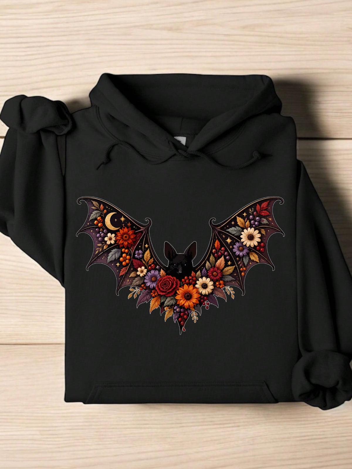 Floral Bat Hoodie