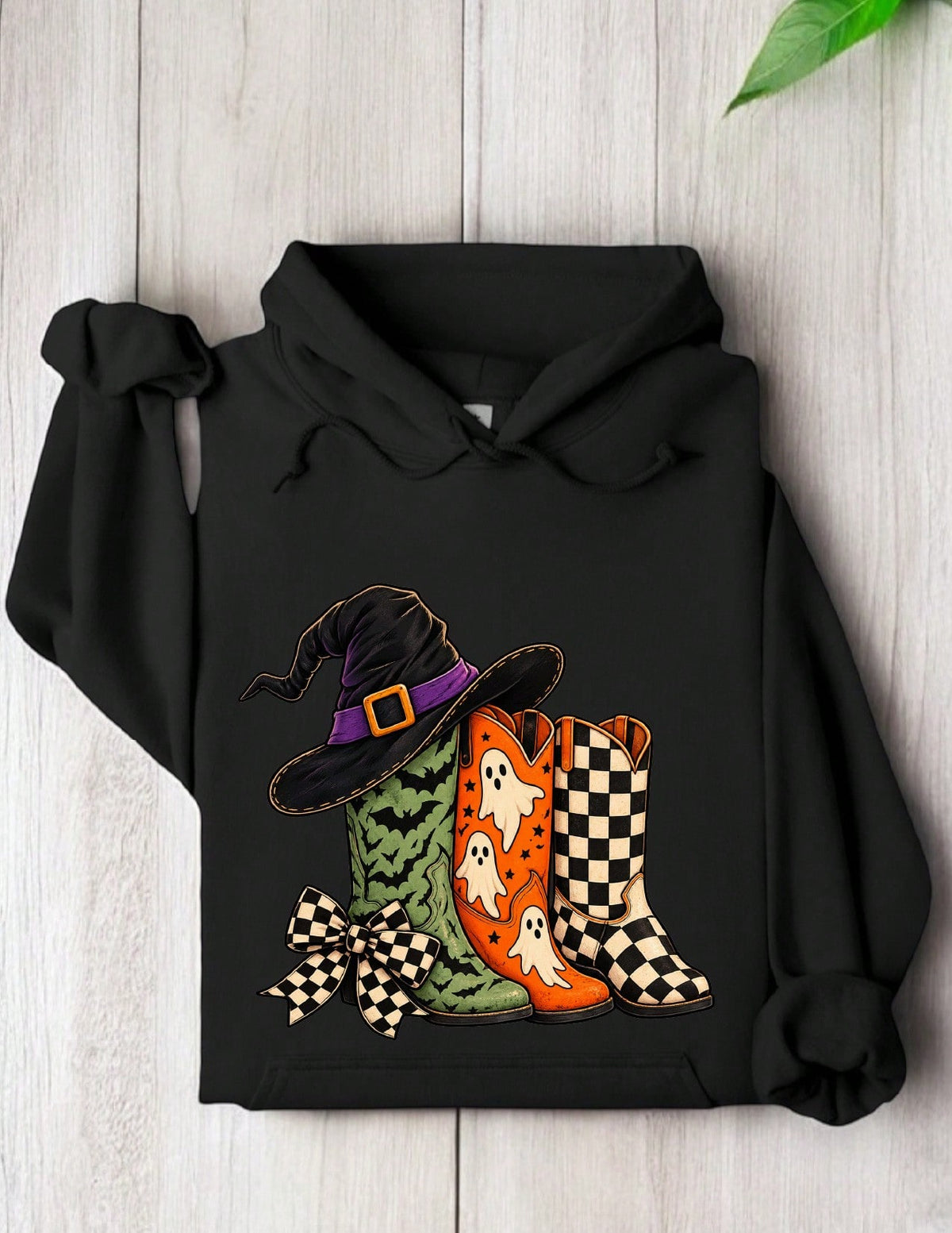Halloween Cowboy Boots Hoodie