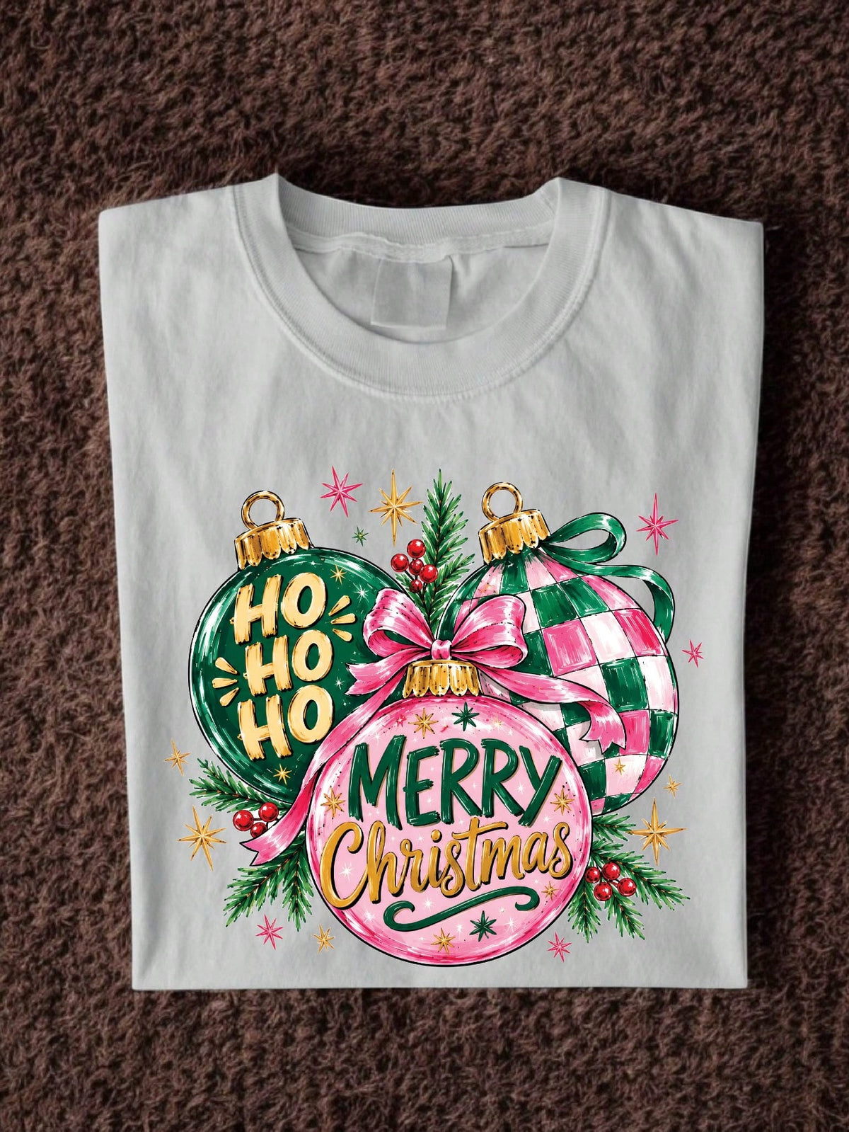 Christmas Ornaments Brushstroke T-Shirt